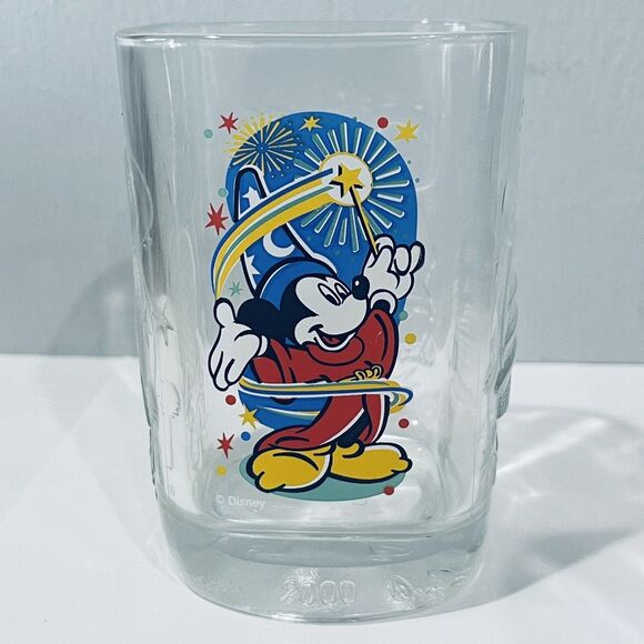 Vtg New Lot 2 McDonalds Walt Disney World Glasses Y2k 2000 Celebration Mickey - Picture 2 of 5